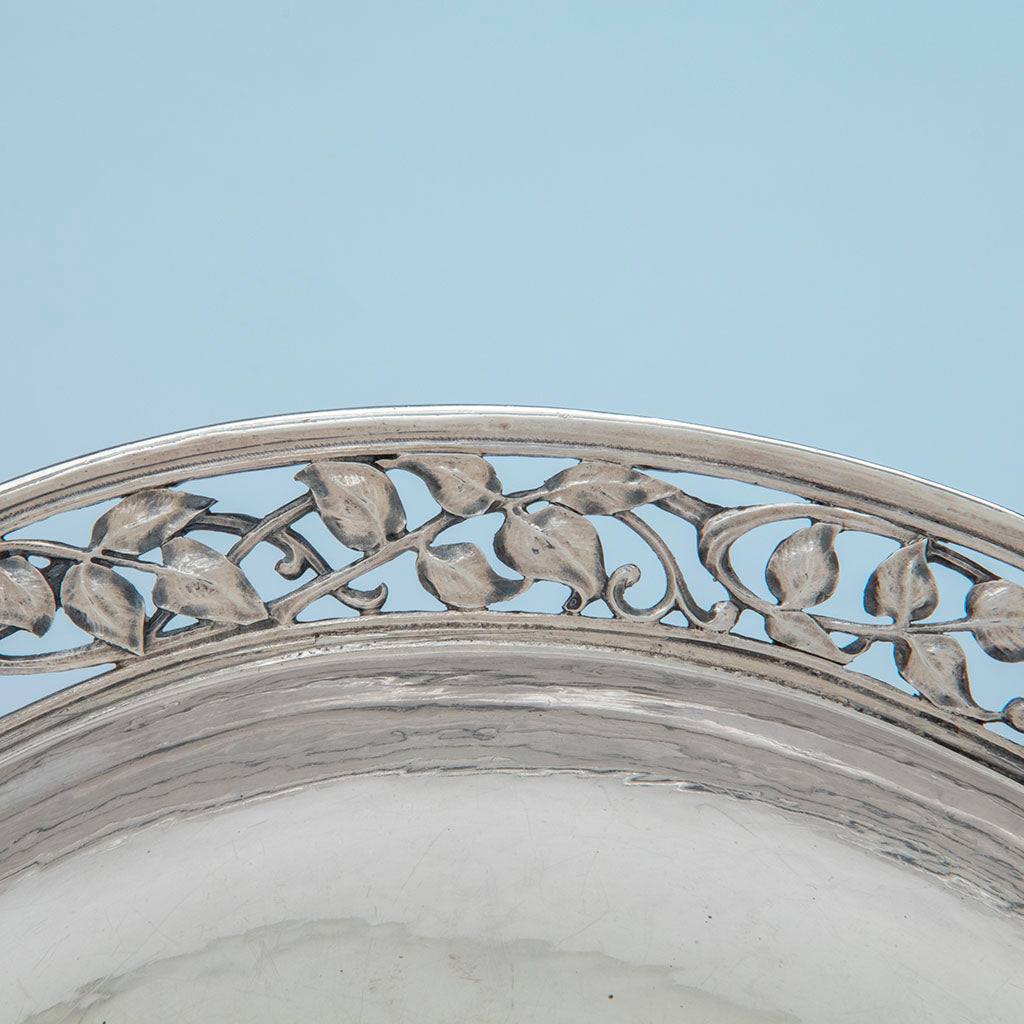 Border on The Potter Bentley Studios Sterling and Enamel Centerpiece Bowl, Cleveland, OH, c. 1928-33