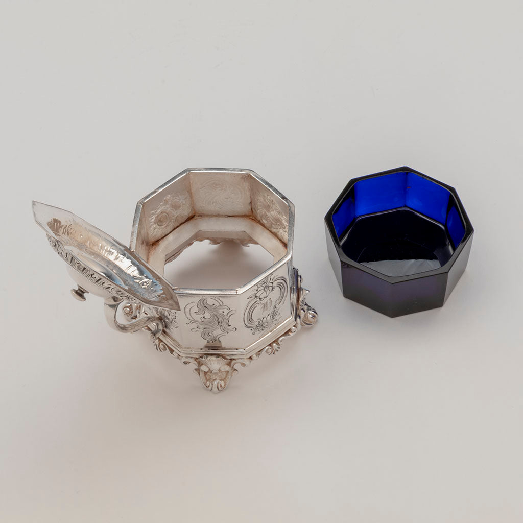 Parts to William Forbes Antique Coin Silver Mustard Pot, NYC, NY, c.1840&#39;s