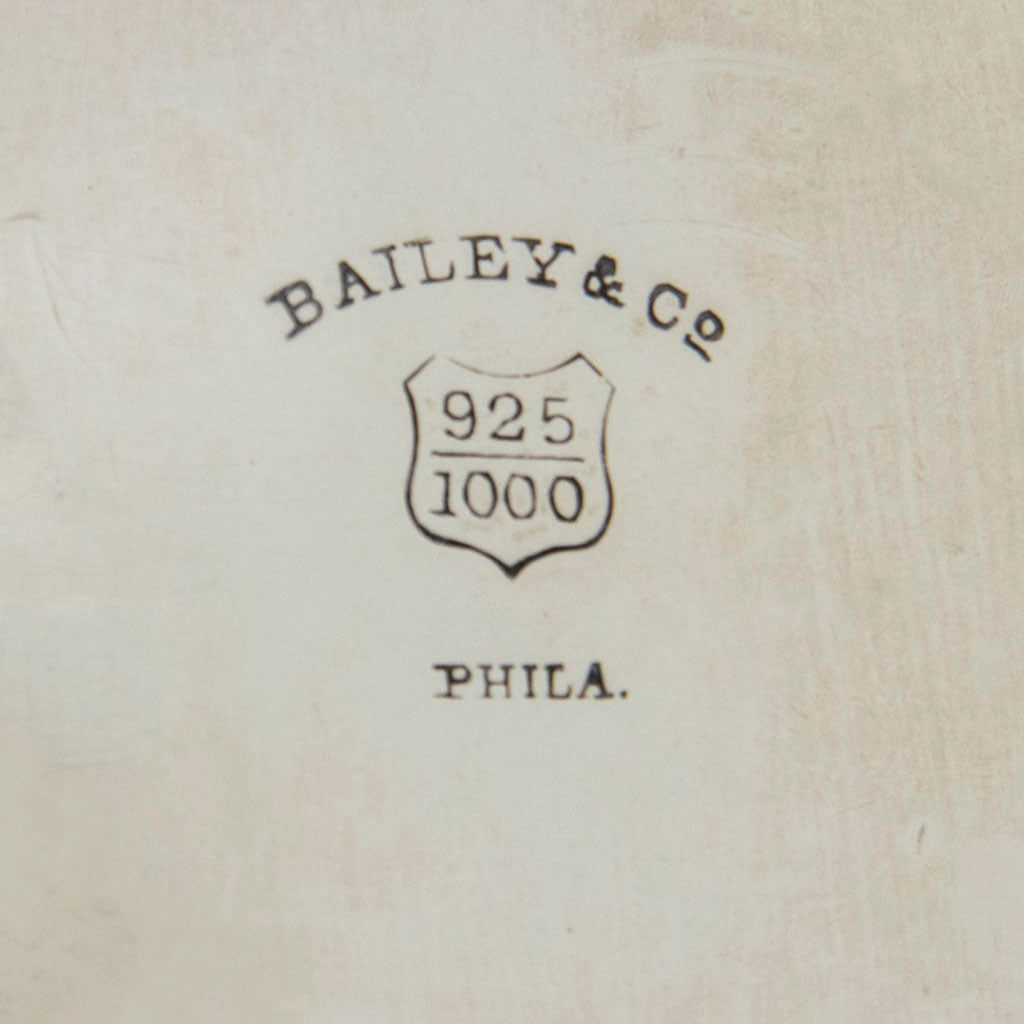 Marks on John Wendt &#39;Medallion&#39; Antique Sterling Silver Tea Pot, NYC, NY, c. 1865