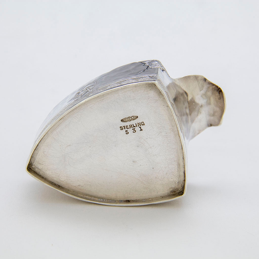 Marks on Pr. George Shiebler &#39;Homeric&#39; Medallion Sterling Silver Salts, NYC, NY, c. 1880s