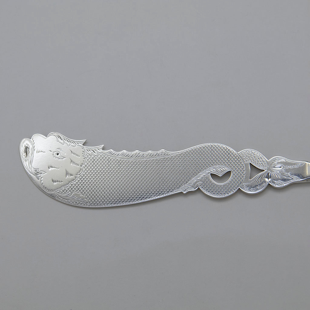 Bailey & Co. (George Sharp) Antique Sterling Silver Fish Server, Phila ...