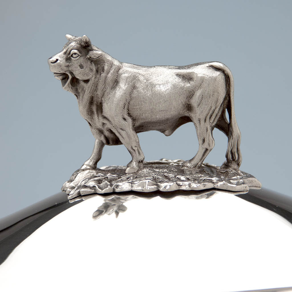 John Wendt (attr.) Antique Sterling Silver Figural Medallion