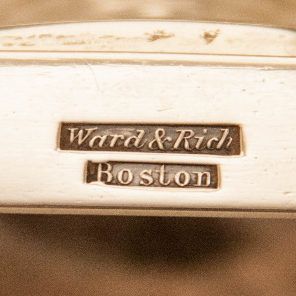 Rare marks on Samuel Ward &amp; Obadiah Rich Antique Coin Silver Bowl, Boston, 1832-35