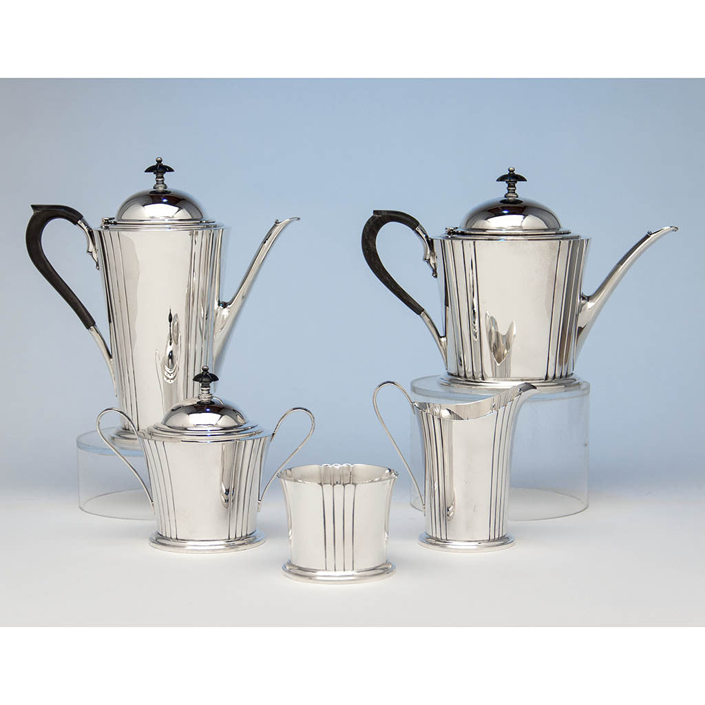 Watson Company 'Dorian' Modern Sterling Silver Coffee Service, designed by Percy Ball, c. 1935