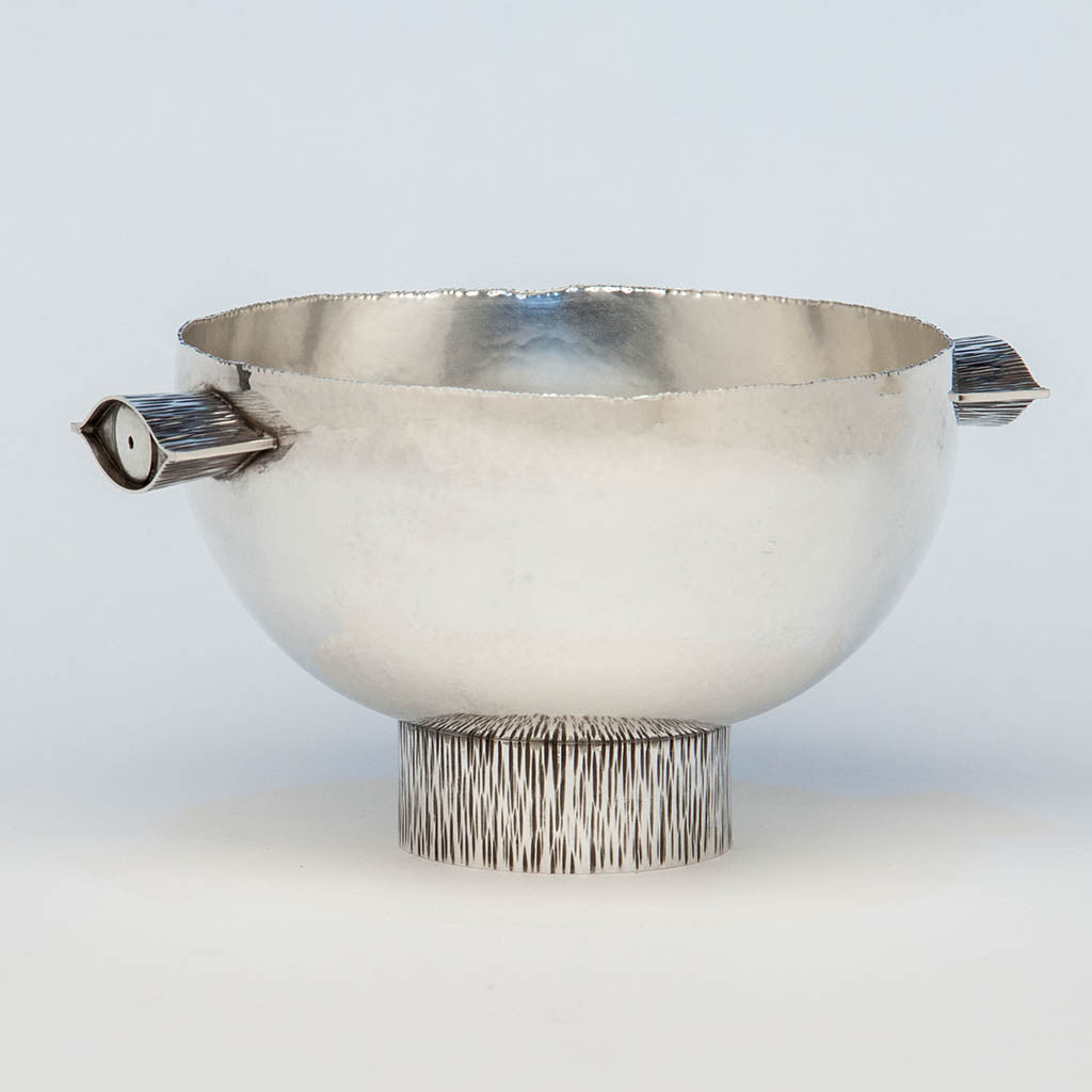 Hans Christensen Modern Arts & Crafts Sterling Silver Prototype 'Kodak' Bowl, Rochester, NY, 1962