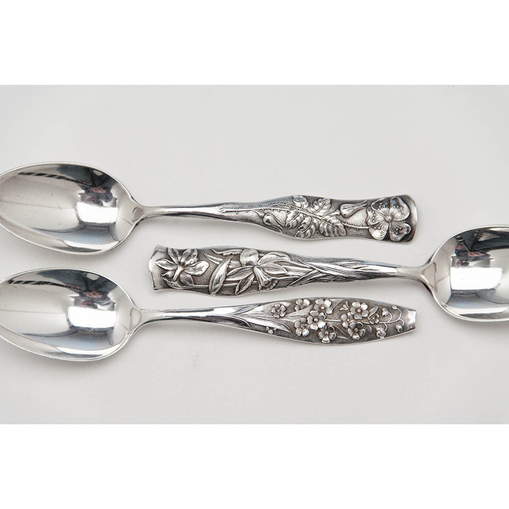 【Vintage】 Floral Teaspoons VINTAGE! WR Silver Plated Floral Spoons - Etsy
