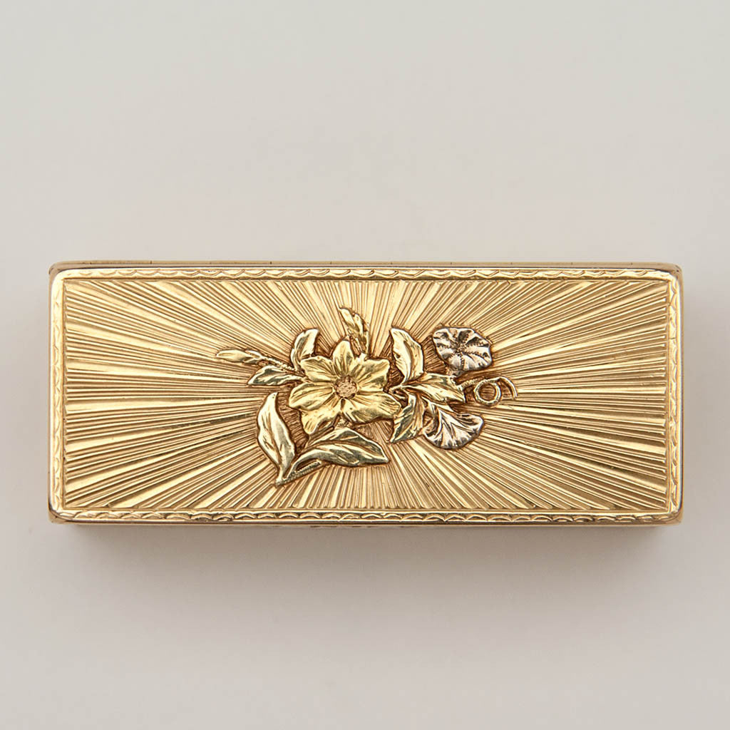 A four-colour gold snuff box, Charles-Alexandre Bouillerot, Paris,  1768-1774, Gold Boxes, Fabergé and Objects of Vertu, 2022
