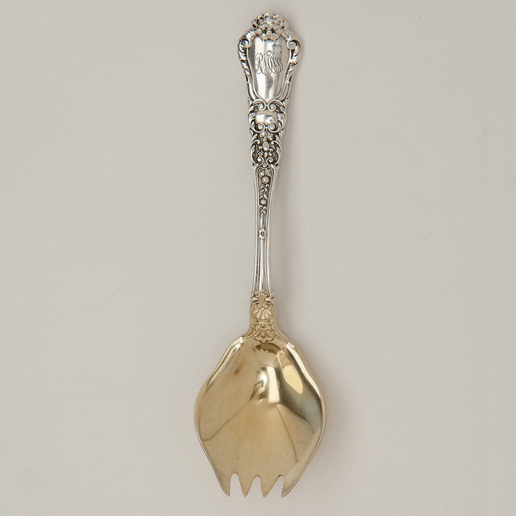 Detail of Gorham &#39;Baronial&#39; Pattern Antique Sterling Silver Terrapin Forks – 6, Providence, RI, c. 1910