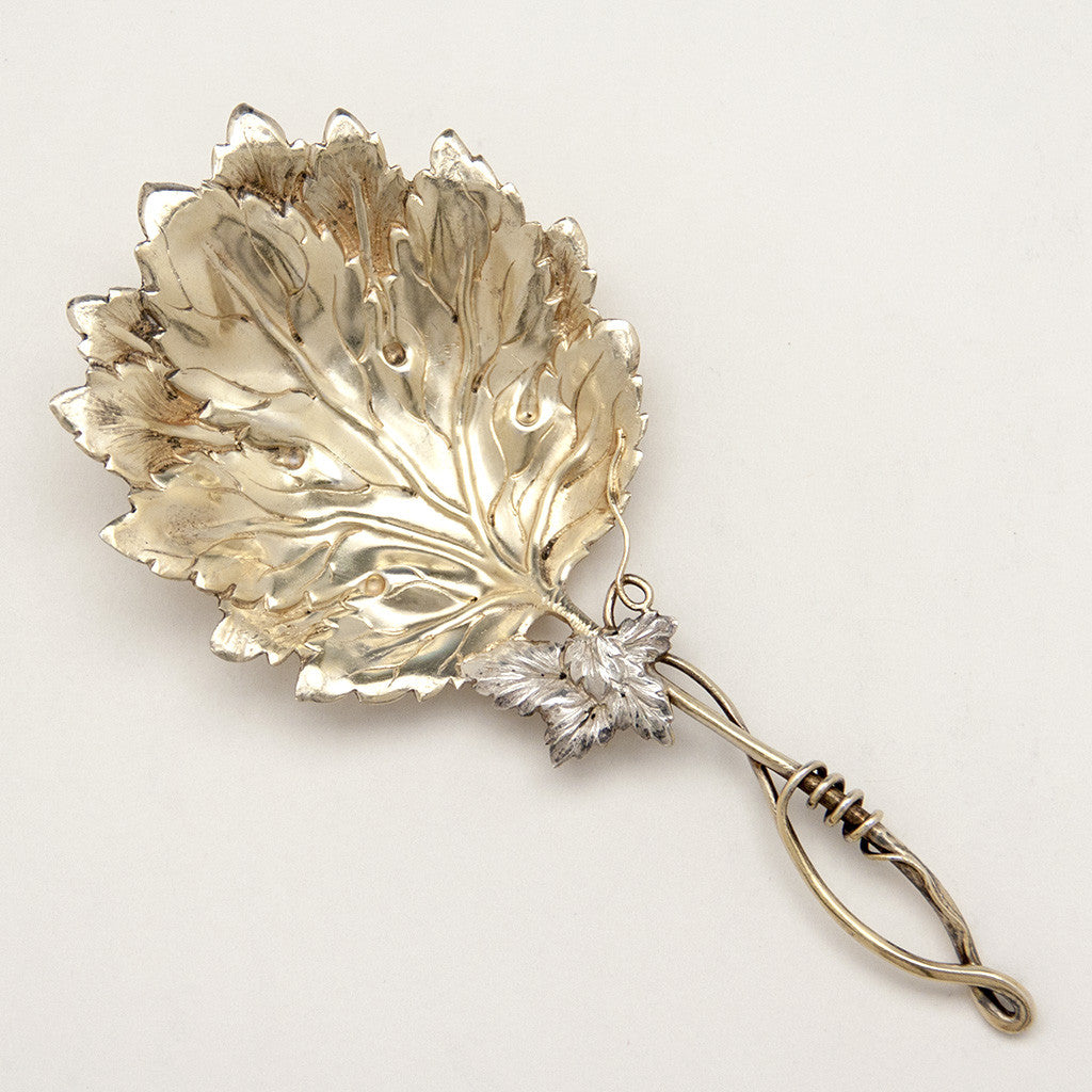 J. F. Fradley &amp; Co Antique Sterling Silver Naturalistic Bon Bon Server, New York City, c. 1890 