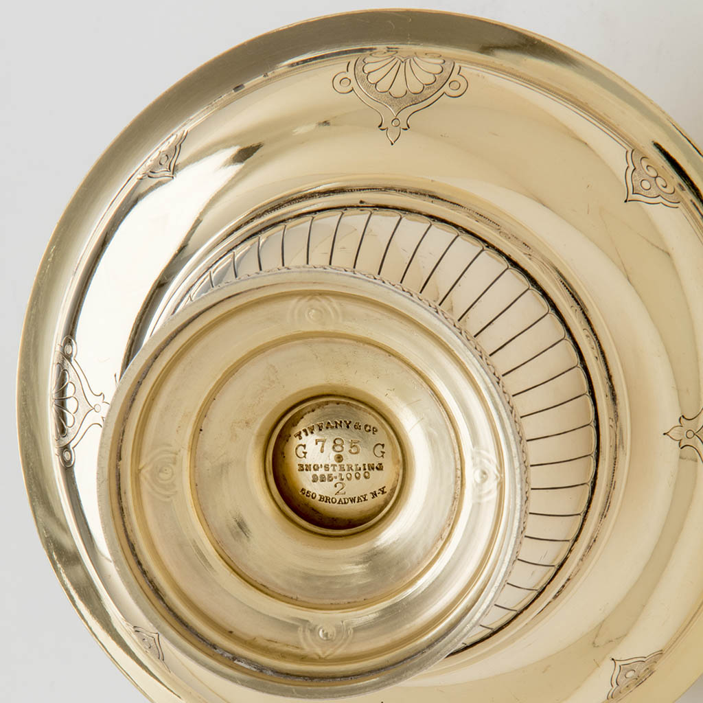 Marks on William Gale for Tiffany and Co Pair of Antique Sterling Sweetmeat Baskets, NYC, 1860-65