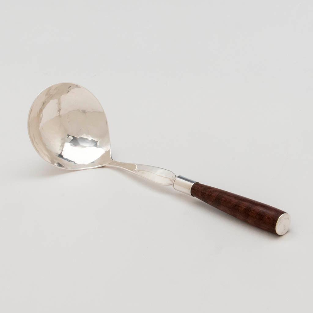 Franklin Porter Sterling Silver and Wood Arts & Crafts Ladle, Danvers, MA,  1925-35