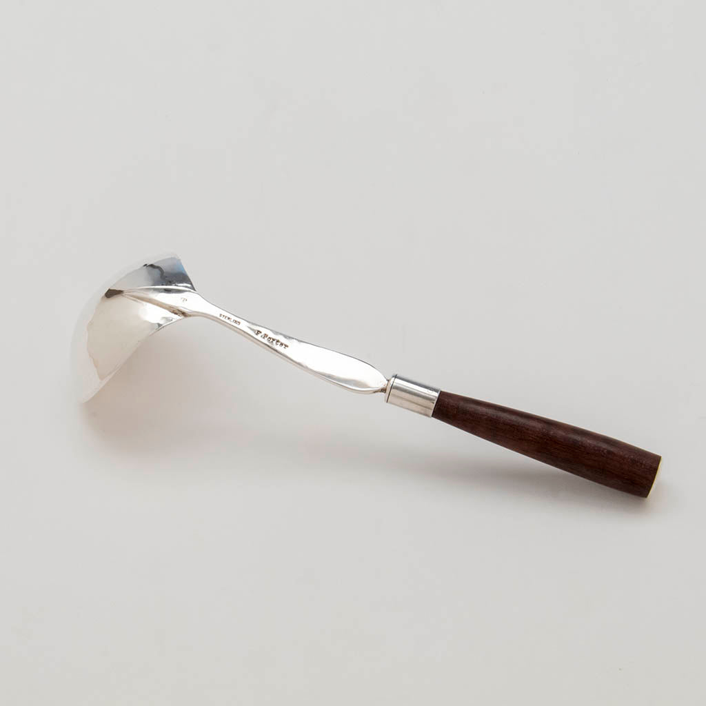 Marks on Franklin Porter Sterling Silver and Wood Arts &amp; Crafts Ladle, Danvers, MA,  1925-35