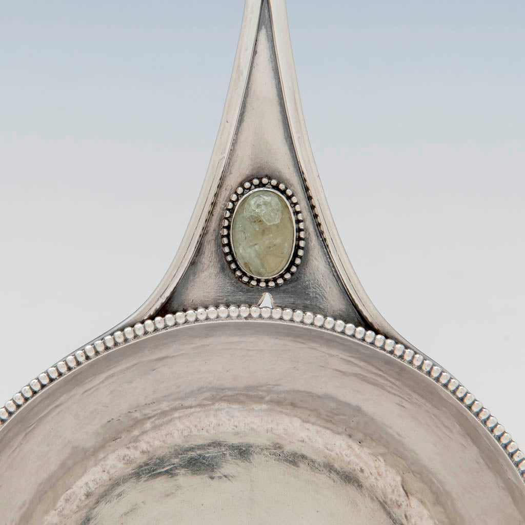 Stone on Marcus &amp; Co Sterling and Semi-precious Stone Condiment Dish - 2, NYC, c. 1905