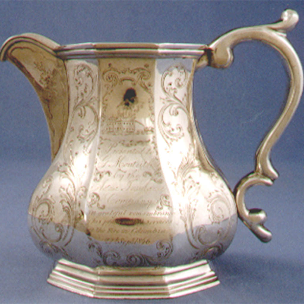 Gale & Hayden Important Silver Presentation Cream or Milk Pitcher of Southern interest, c. 1846, retailed by Gregg & Hayden, Charleston, South Carolina