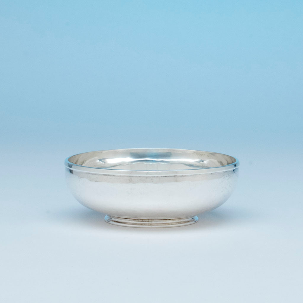 Stone Associates Arts & Crafts Sterling Silver Bowl, Gardner, MA, c. 1950