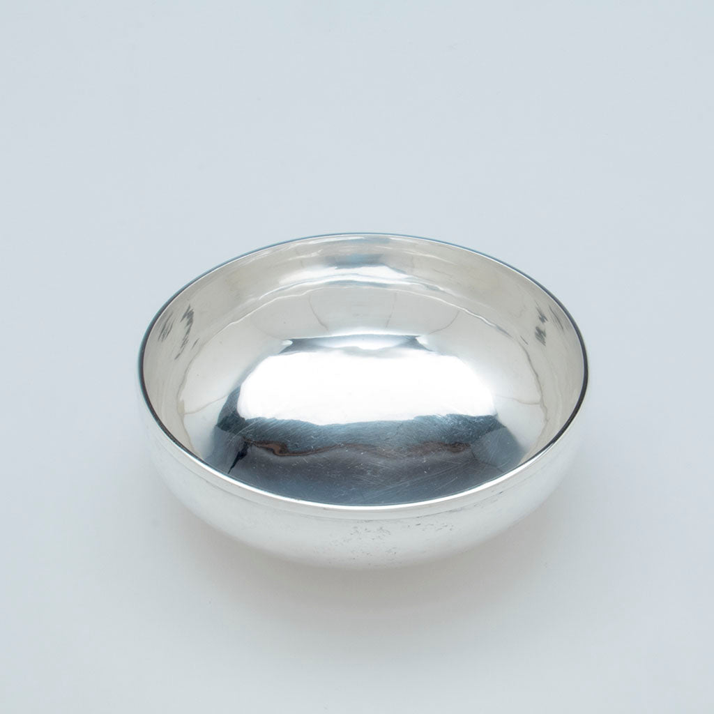 Interior of Stone Associates Arts &amp; Crafts Sterling Silver Bowl, Gardner, MA, c. 1950