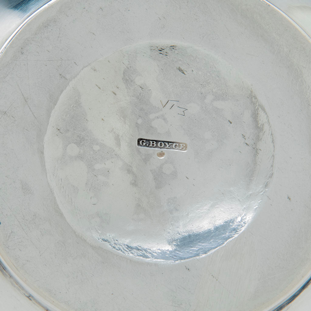 Mark on Gerardus Boyce Antique Coin Silver Covered Porringer, NYC, NY, c. 1820-40