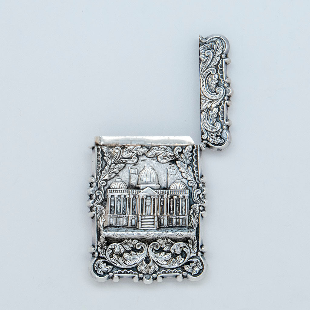 Leonard &amp; Wilson (attr.) American Coin Silver Card Case, Philadelphia, c. 1850