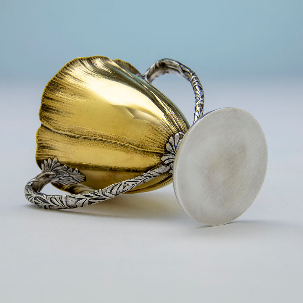 underside of Gorham Antique Sterling Silver &#39;Anoakia&#39; &#39;Poppy&#39; Chocolate Service, Providence, RI, 1915