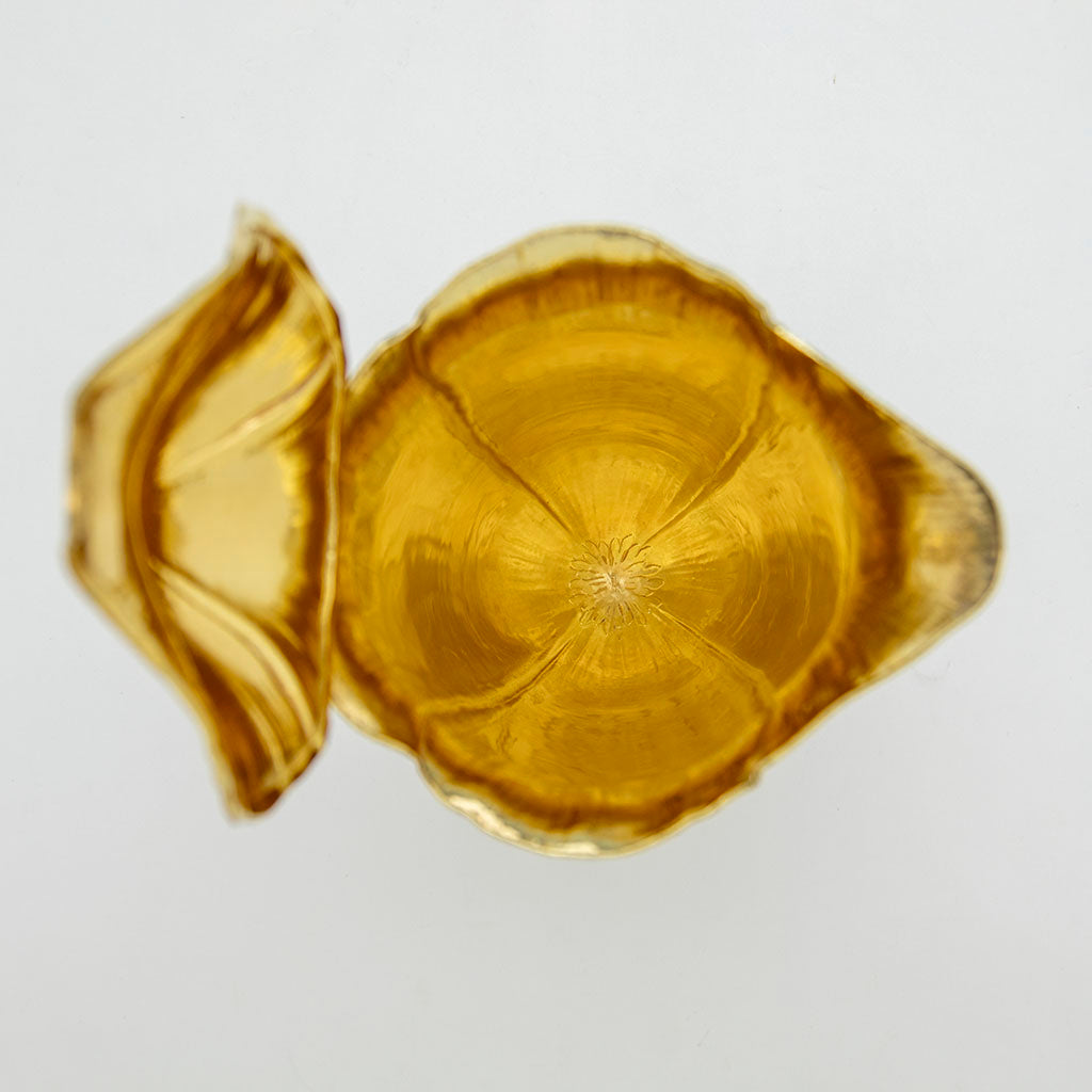 Put interior of Gorham Antique Sterling Silver &#39;Anoakia&#39; &#39;Poppy&#39; Chocolate Service, Providence, RI, 1915