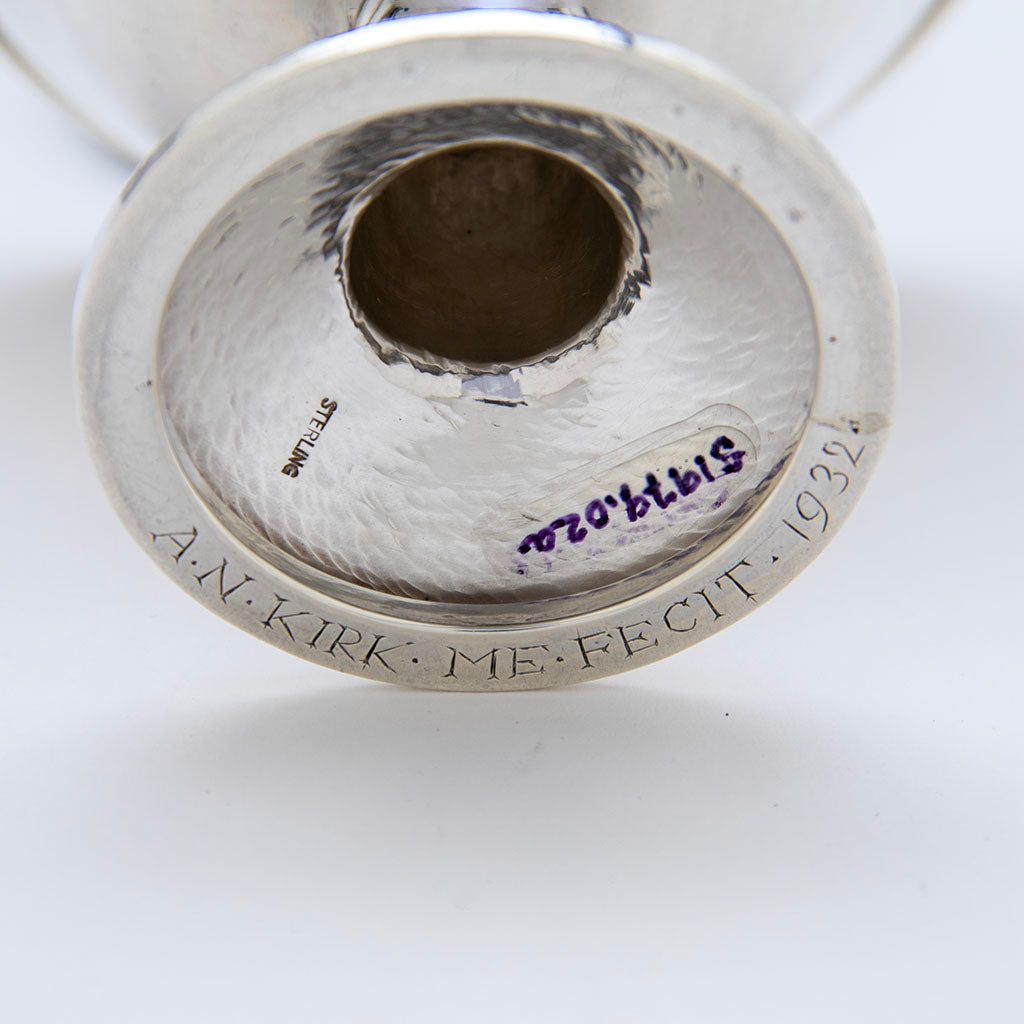 Marks on Arthur Nevill Kirk / Eliel Saarinen (attr) Sterling Silver Covered Cup, Cranbrook, MI, 1932