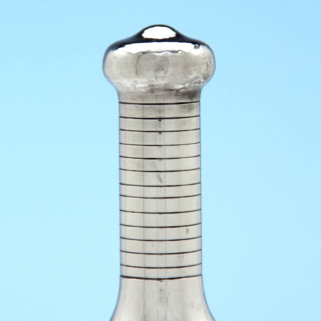 Handle to Karl Gustav Hansen for Hans Hansen Danish Arts &amp; Crafts Sterling Silver Table Bell, Kolding - 1950