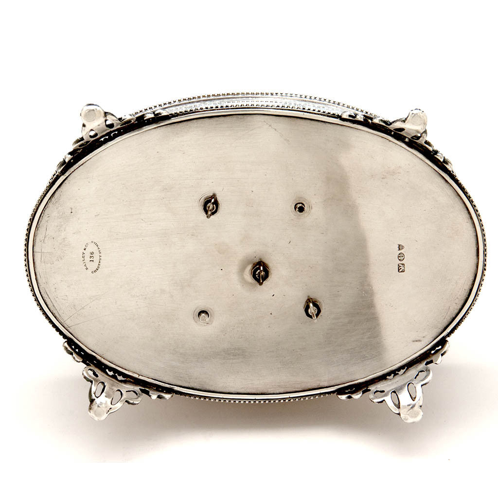 Marks on Bailey &amp; Company Antique Coin Silver 8-bottle Cruet Set, Philadelphia, 1852-55