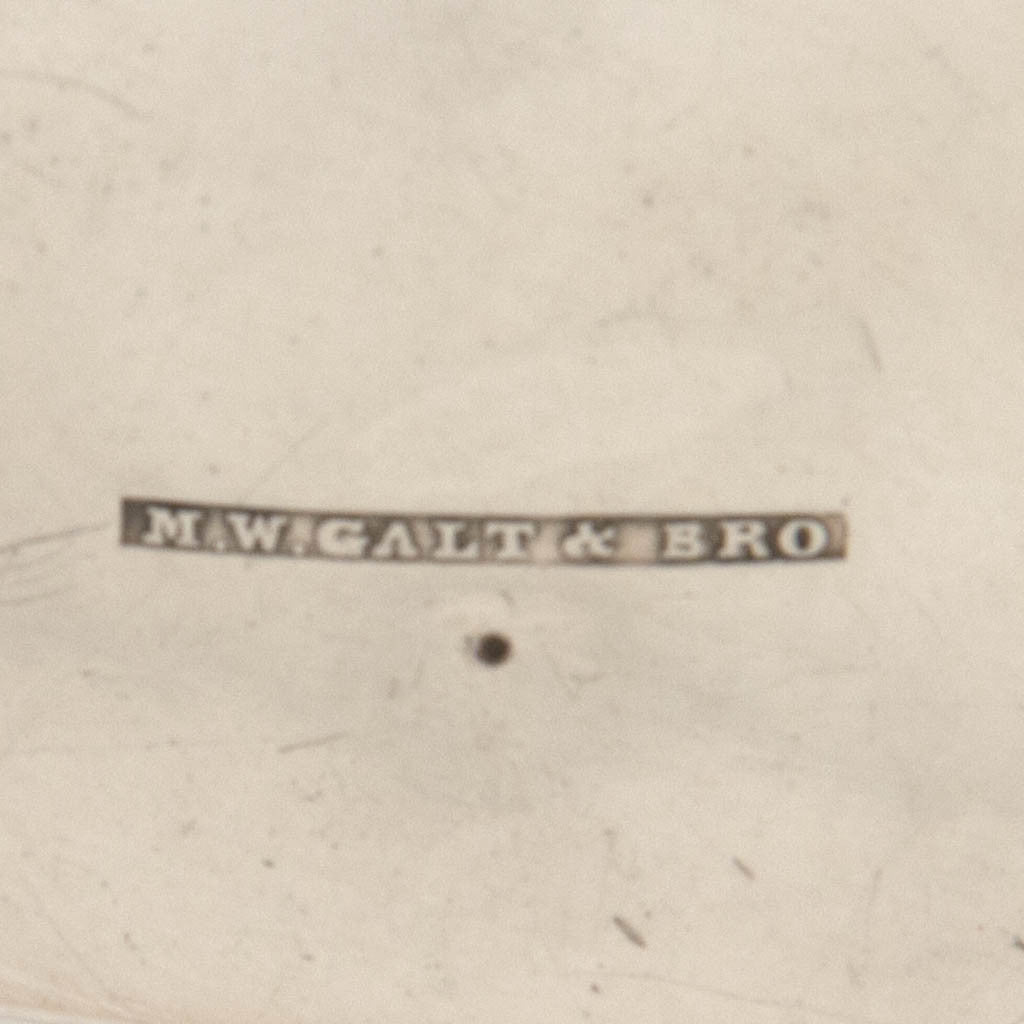 Marks on M. W. Galt &amp; Bro. Antique Coin Silver Creamer of Political Interest, Washington, DC, 1847-54