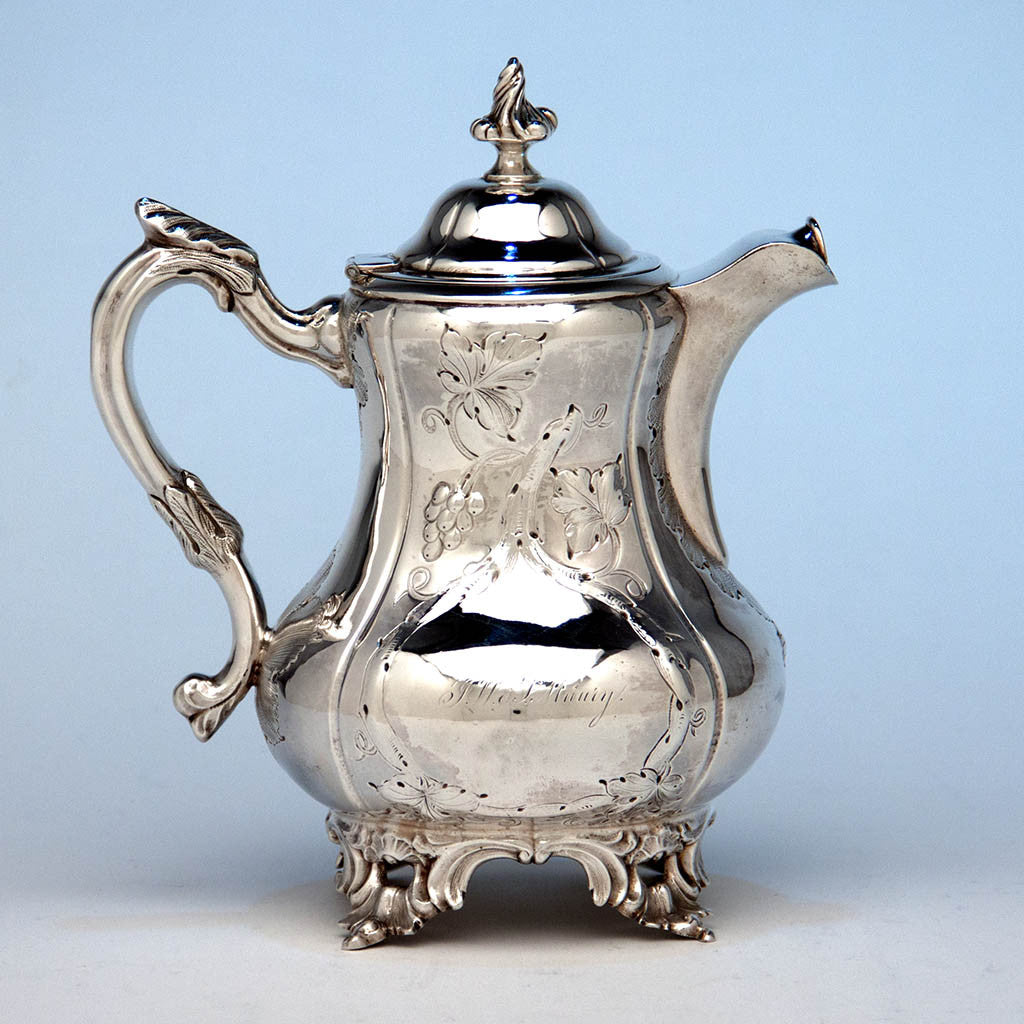 M. W. Galt &amp; Bro. Antique Coin Silver Creamer of Political Interest, Washington, DC, 1847-54