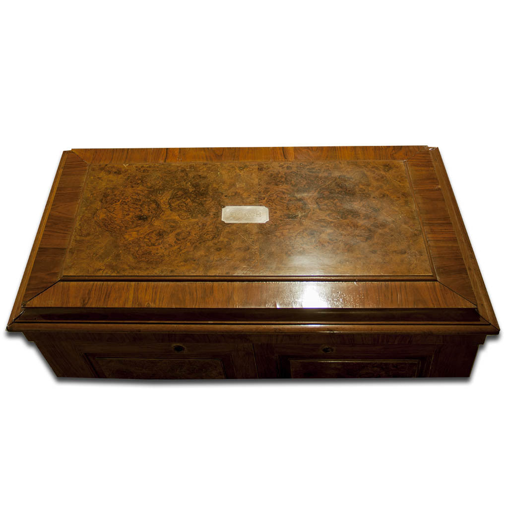 Top of Massive Gorham Presentation Case made for the John Roach Silver Service, Providence, RI, c. 1874