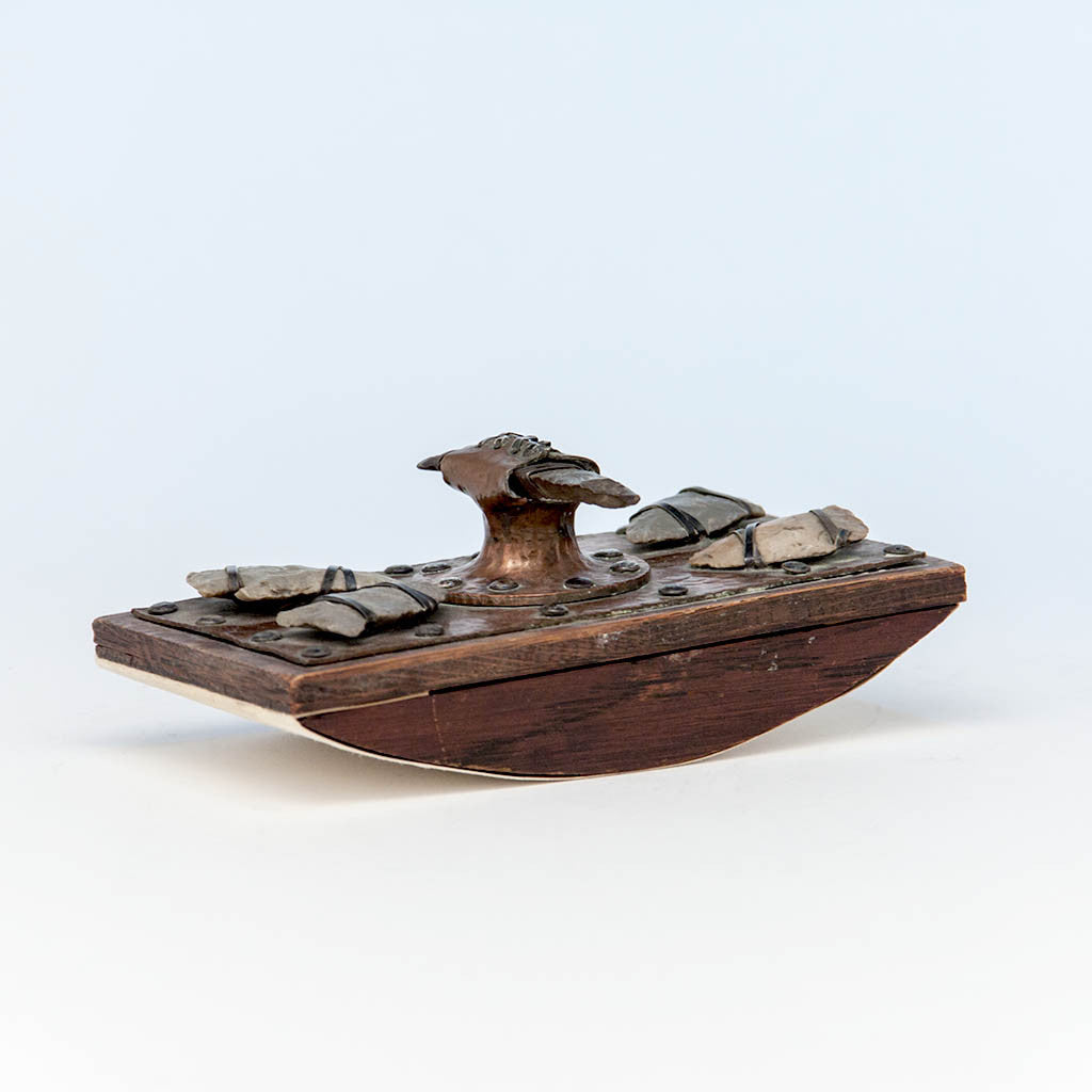 Joseph Heinrichs Copper and Silver Arrowhead Blotter, New York City, c. 1910