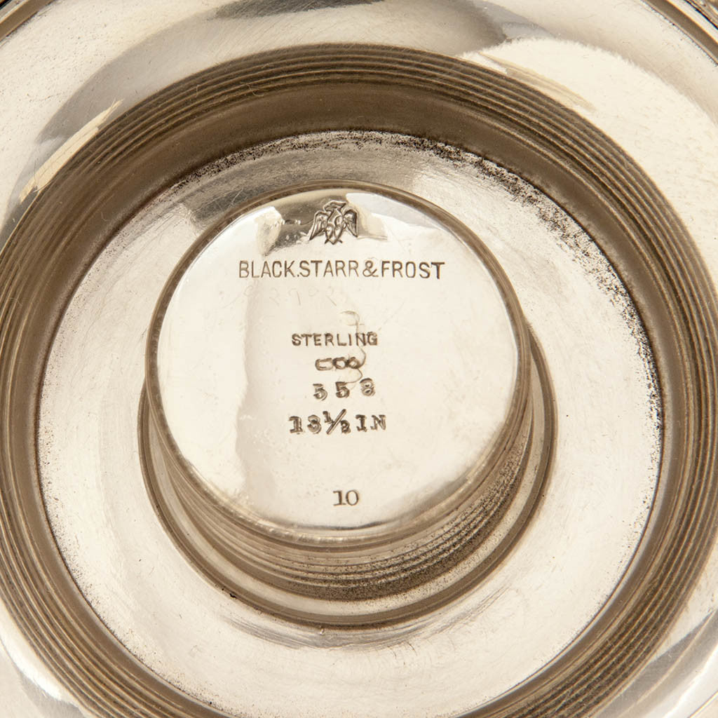 Marks on Dominick &amp; Haff Antique Sterling Silver &amp; Glass Table Suite, New York City, c. 1900