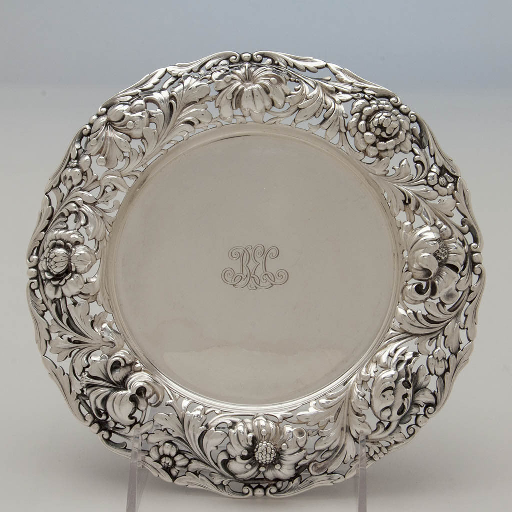 single example of Tiffany &amp; Co Pr. of Antique Sterling Silver Bottle Coasters, New York City, c. 1910