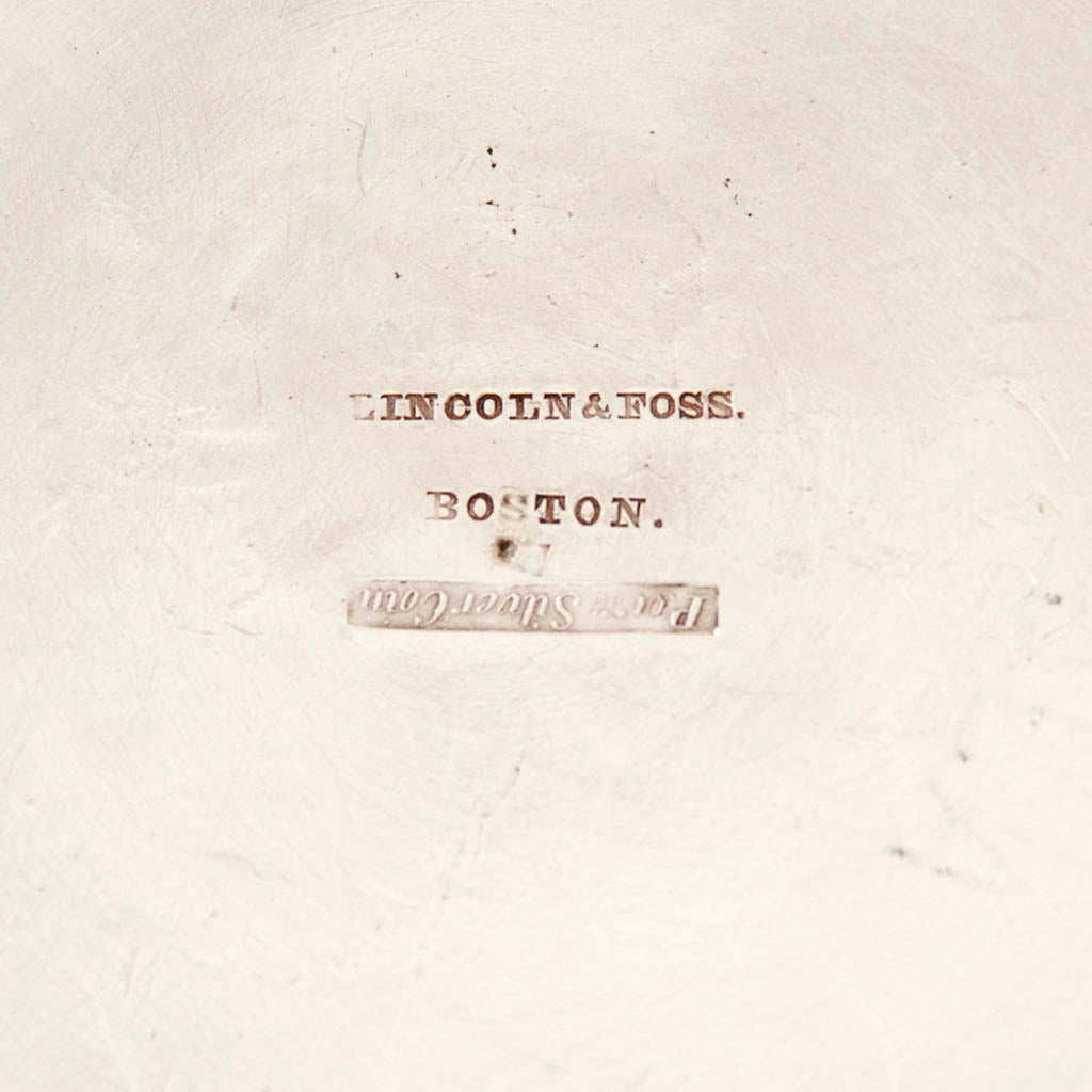 Lincoln &amp; Foss Antique Coin Silver Teapot, Boston, c. 1850