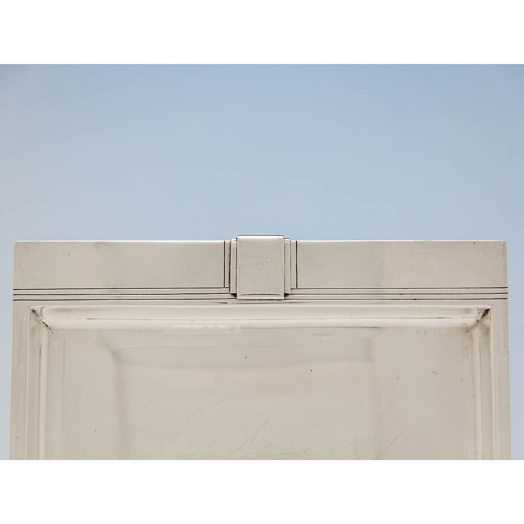 Decoration on Tiffany &#39;Century&#39; Pattern Art Deco Sterling Silver Tray, New York City, 1937-47