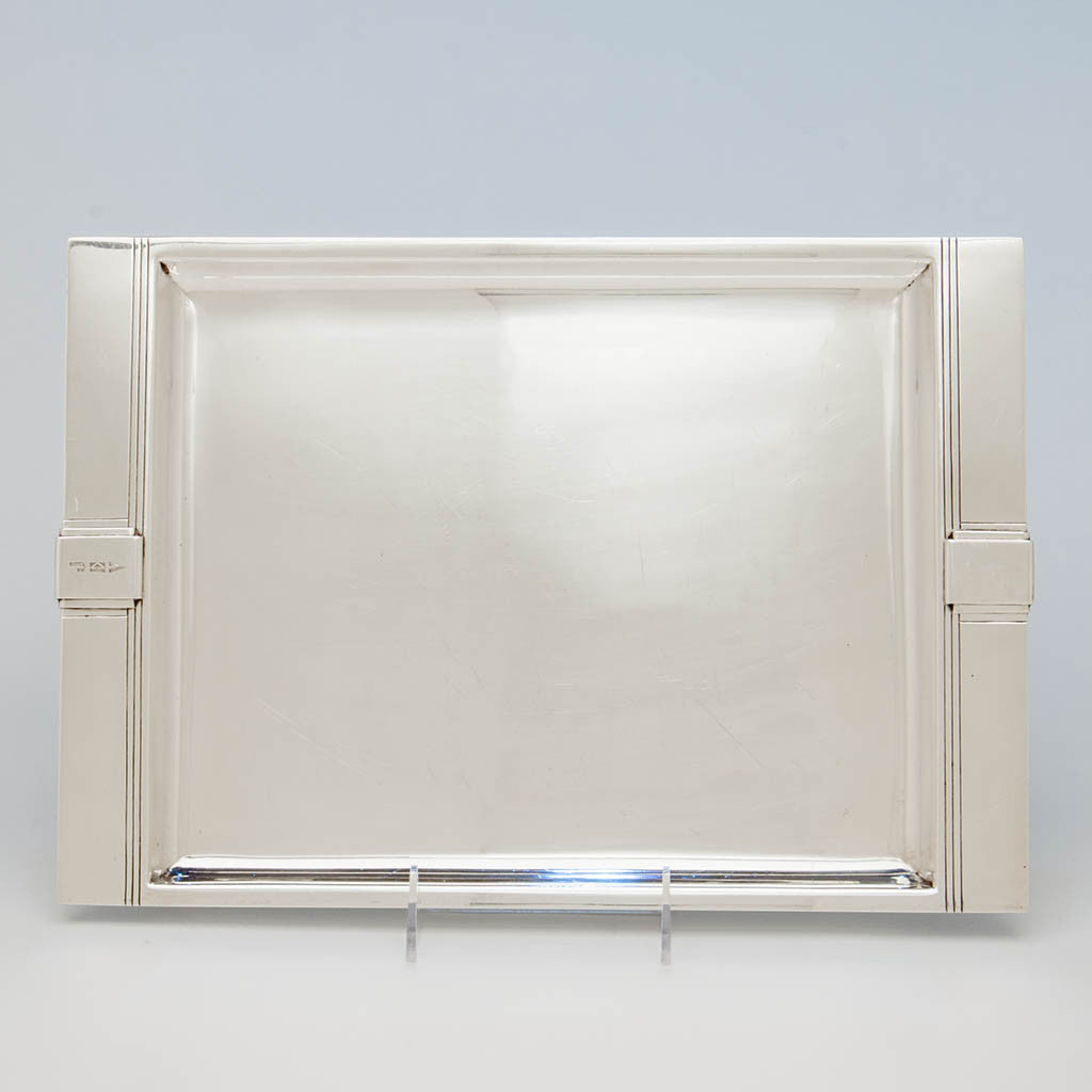Tiffany 'Century' Pattern Art Deco Sterling Silver Tray, New York City, 1937-47