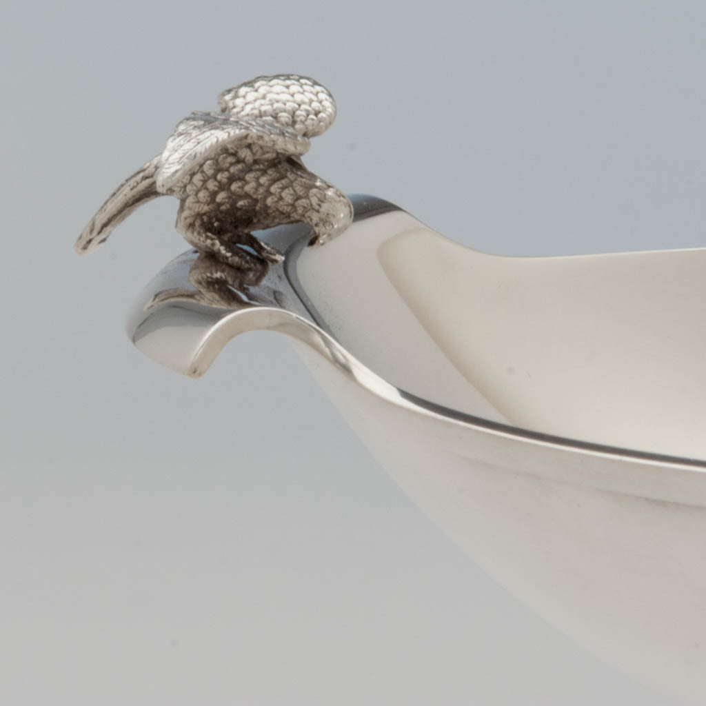 Gorham Antique Coin Silver Figural Serving Dish or &#39;Cake Basket&#39;, Providence, RI, c. 1867    - retailed by Tiffany &amp; Co.