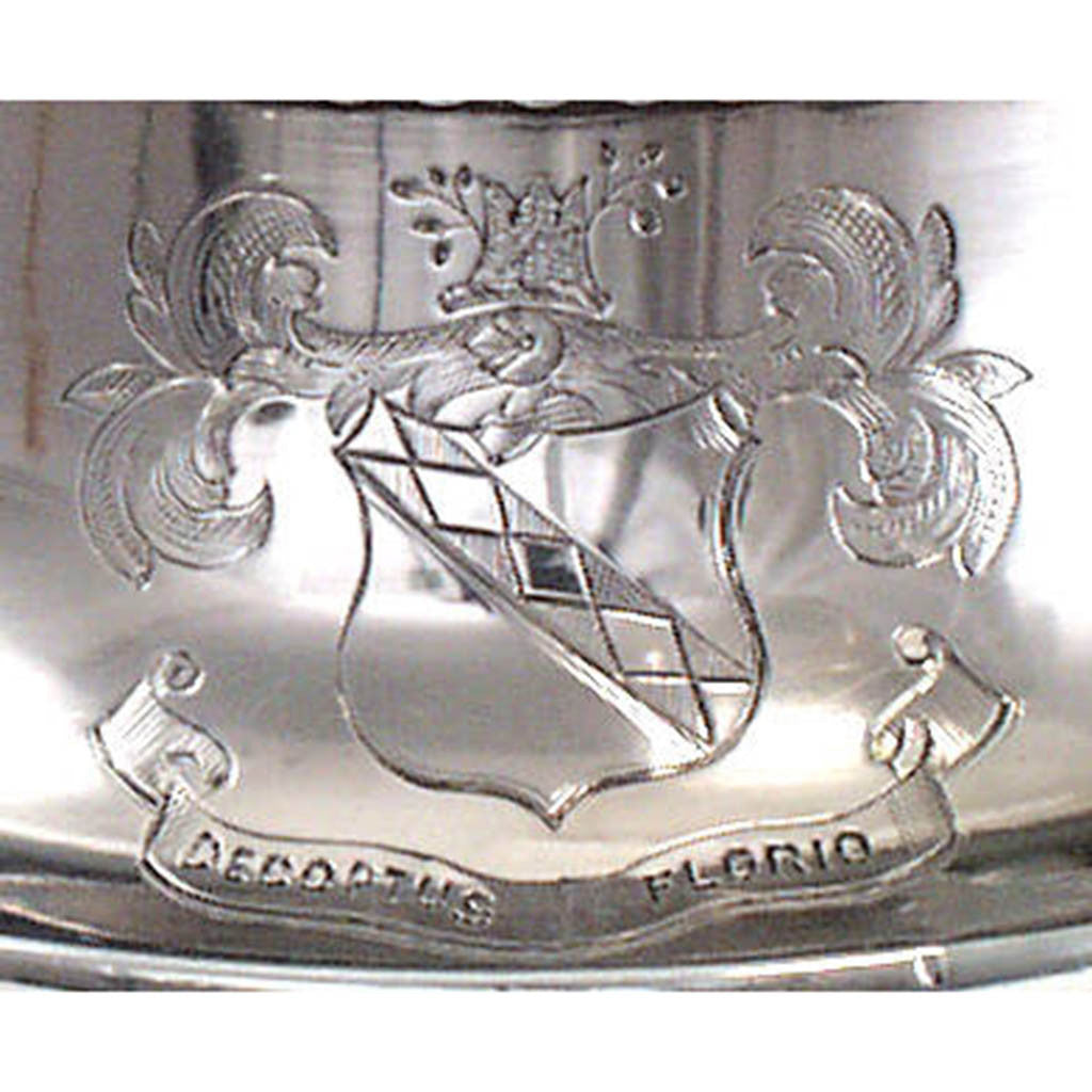 Armorial on Sunshing - Extremely Rare, Fine and Important: The Winslow Family Chinese Export Silver Cider Jug, Early 19th Century