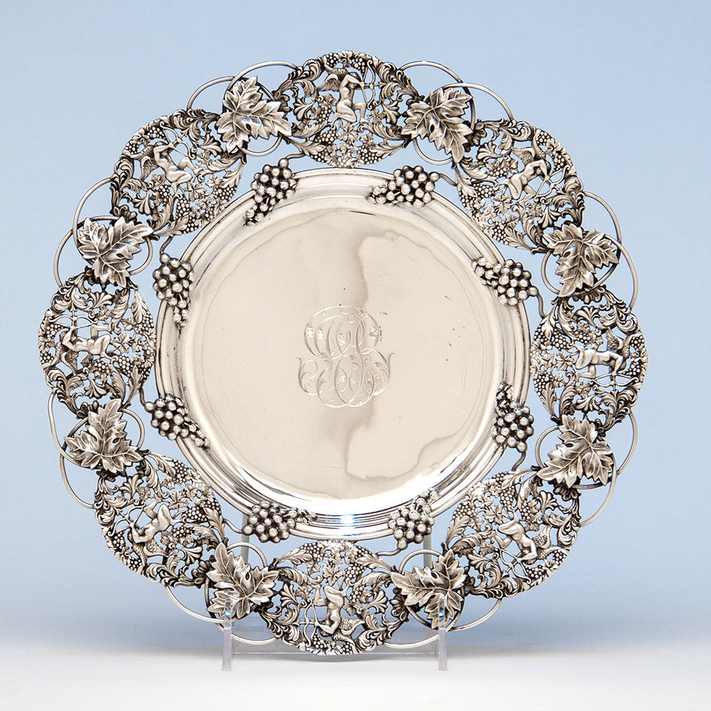 Theodore B. Starr Antique Sterling Silver Cupid Serving