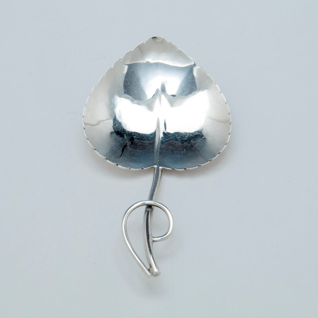 handle to Katherine Pratt Sterling Silver Tea Caddy Spoon, Boston, MA, c. 1920