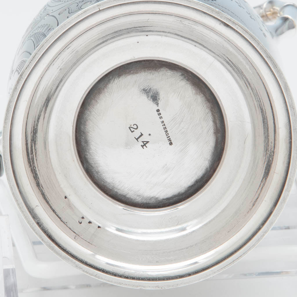 Marks on William Gale(attr) Antique Sterling Silver Vase, NYC, NY, c. 1870&#39;s