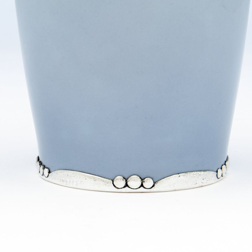 Base detail of Erik Magnussen 930 Silver Bing and Groendahl Lamp, Copenhagen, Denmark, 1911