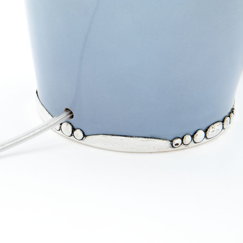 Cord hole of Erik Magnussen 930 Silver Bing and Groendahl Lamp, Copenhagen, Denmark, 1911