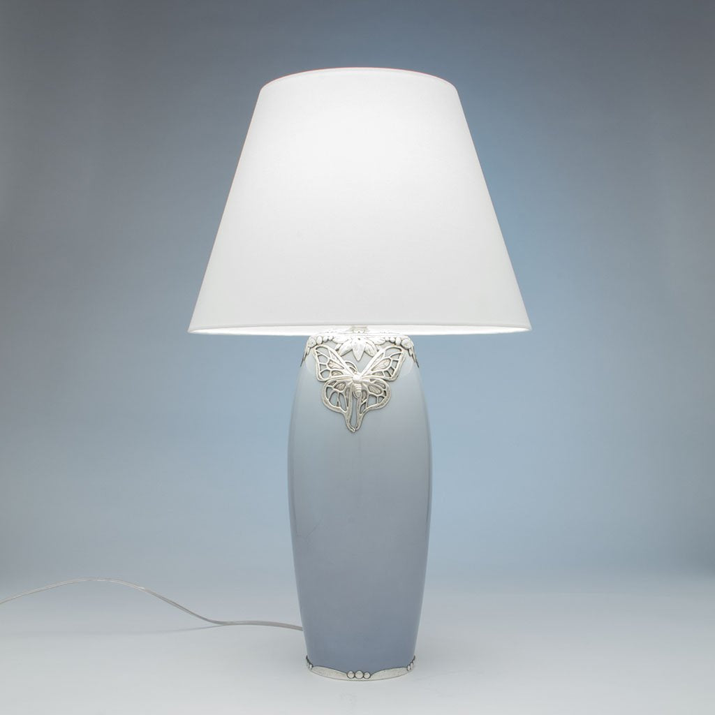 Erik Magnussen 930 Silver Bing and Groendahl Lamp, Copenhagen, Denmark, 1911