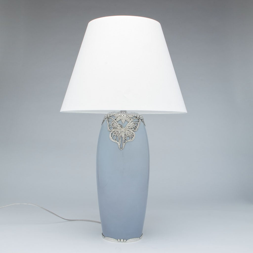 Erik Magnussen 930 Silver Bing and Groendahl Lamp, Copenhagen, Denmark, 1911 with light off