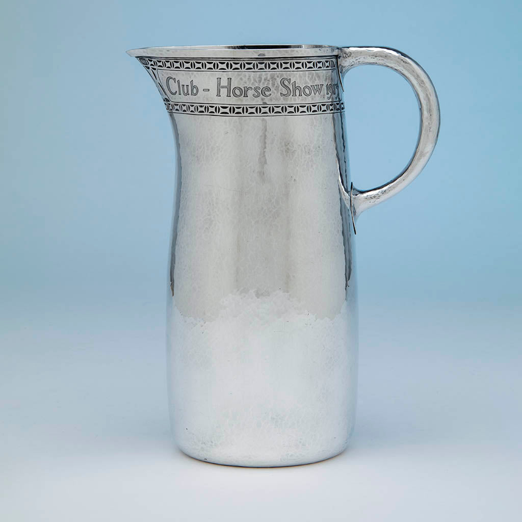 Robert R. Jarvie Arts and Crafts Sterling Presentation Horse Trophy, Chicago, IL, 1913