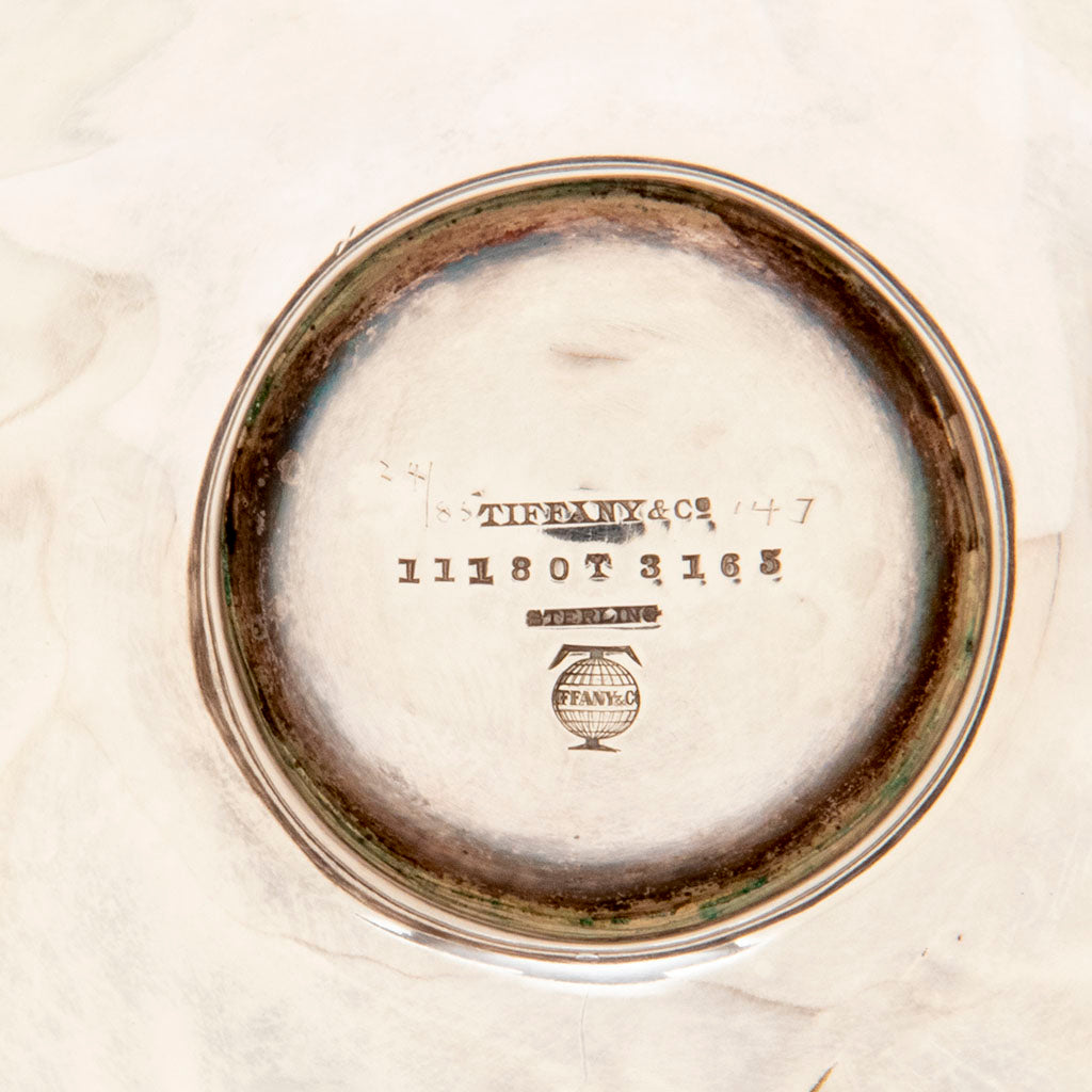 Marks on Tiffany &amp; Co - The &quot;Snail Vase&quot;, 1893 Columbian Exhibition Sterling Silver Vase, designed by John T. Curran, c. 1893