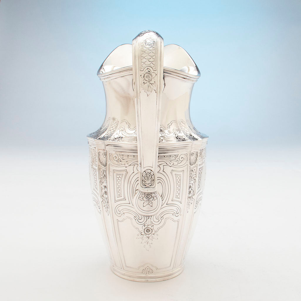 Handle to Tiffany and Co. Antique Sterling Silver Pitcher, NYC, NY, c. 1910
