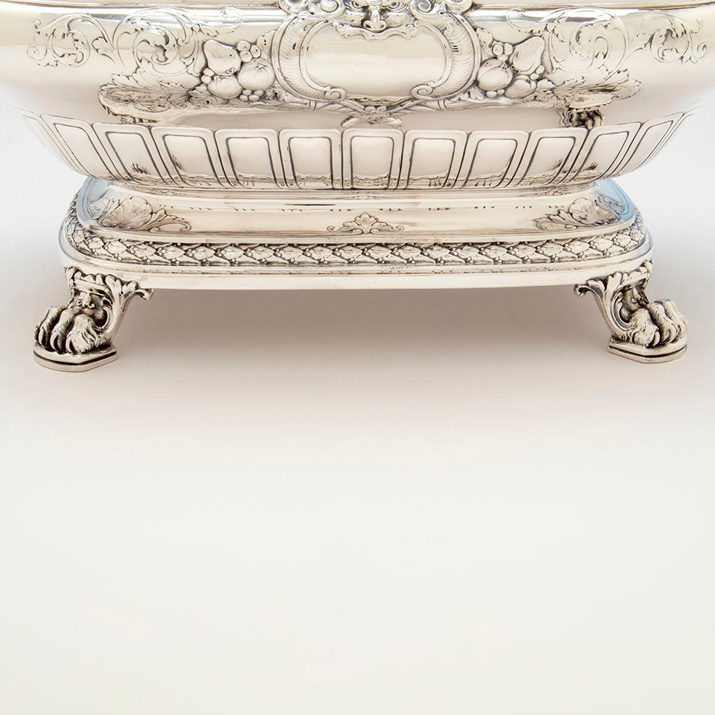 Base to Gorham Antique Sterling Silver Special Order Centerpiece, Providence, RI, 1918