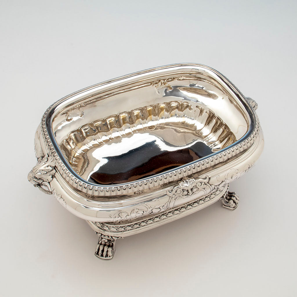 Interior of Gorham Antique Sterling Silver Special Order Centerpiece, Providence, RI, 1918